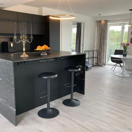 Penthouse Mit Dachterrasse, Meerblick, Klimaanlage, Gasgrill, Kamin, Luxus-design-apartment, 2 Minuten Zum דירה בינץ