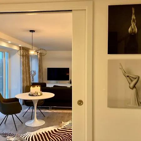 Penthouse Mit Kamin, Dachterrasse, Meerblick, Gasgrill, Klimaanlage, Luxus-design-apartment, 2 Minuten Zum Appartement *