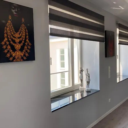 Penthouse Mit Dachterrasse, Meerblick, Klimaanlage, Gasgrill, Kamin, Luxus-design-apartment, 2 Minuten Zum Apartamento Binz