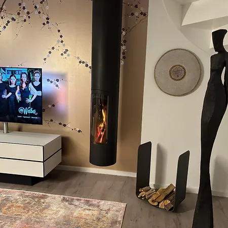 Penthouse Mit Kamin, Dachterrasse, Meerblick, Gasgrill, Klimaanlage, Luxus-design-apartment, 2 Minuten Zum Appartement